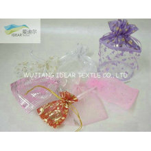 light weight Bright Foiling Polyester Organza For Candy Bag